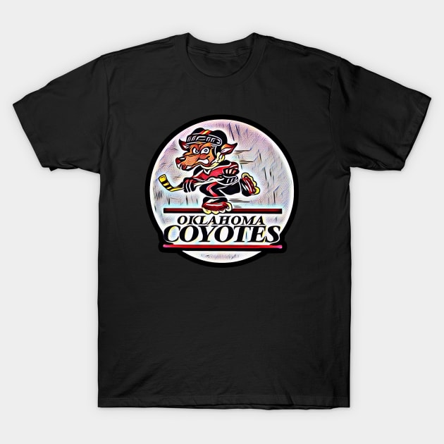 Oklahoma Coyotes Roller Hockey T-Shirt by Kitta’s Shop